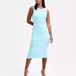 Bar III Women's Ruched Sleeveless Midi Dress Small NWT